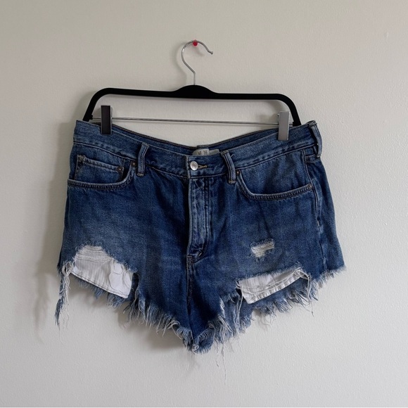 We the Free Distressed Daisy Duke Denim Women's Shorts size 30 - Picture 1 of 4